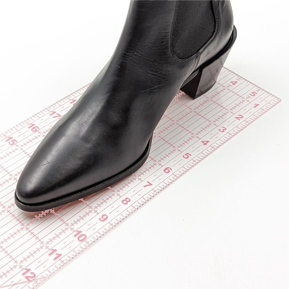 Frame Women Le Lexington black Fine Leather Chelsea Boots size 8.5 EUR 38.5 - Picture 9 of 10